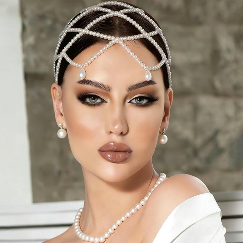 Wedding Pearl Head Chain